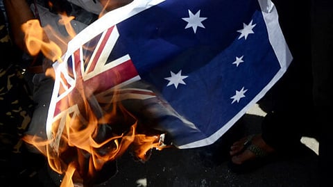 ഓസ്‌ട്രേലിയൻ പതാക കത്തിക്കുന്നവർക്ക് ജയിൽ ശിക്ഷ 