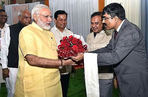 PM Modi paid respects to the underwater remnants of Old Dwarka by submerging himself in the Arabian Sea following his prayers at the Dwarakadheesh temple. (Representational image: Wikimedia commons)