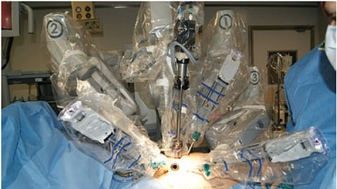 SSI Mantra, the first robotic surgery system made in India, was officially launched on Thursday. (Representational image: Wikimedia Commons)