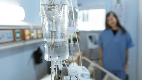 Dextrose Bags in Close-up Photography