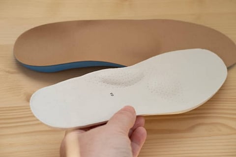 soles of a shoe