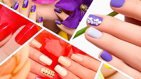 Different types of nail art