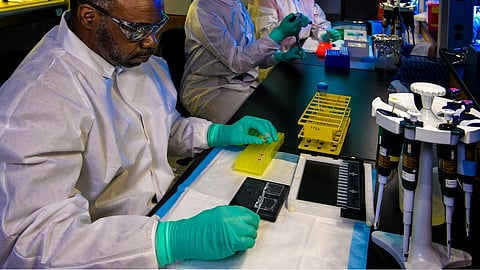 An representative image of scientist working on some research