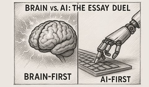 Brain vs. AI: The Essay Duel