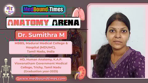 An image of Dr. Sumithra M in a purple outfit.