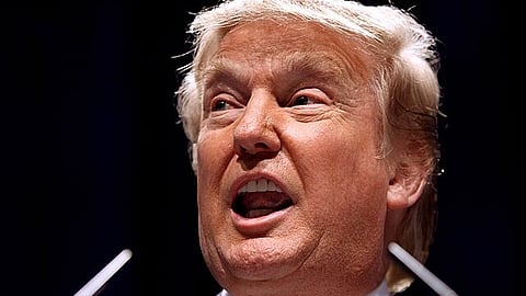 An image showing a close-up photo of Donald Trump.