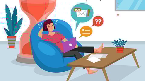 Postponed concept in flat design