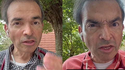 Image of Dr. Ravi Godse depicting very angry expressions in response to Trump imposes 50% tariff on Indian imports.