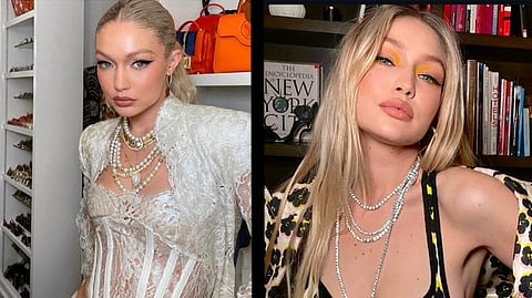 Collage image of Gigi Hadid.