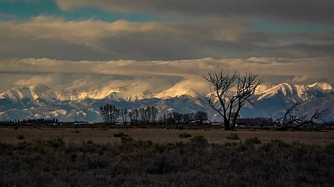 Image showing Sangre de Cristo
Mountains loom over Colorado's San Luis Valley. 