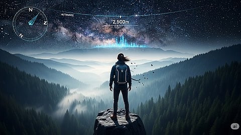 Image showing graphics of a person ready to travel in 2025.