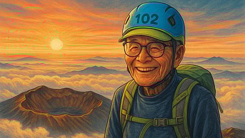 Kokichi Akuzawa’s love for climbing began nearly nine decades ago.