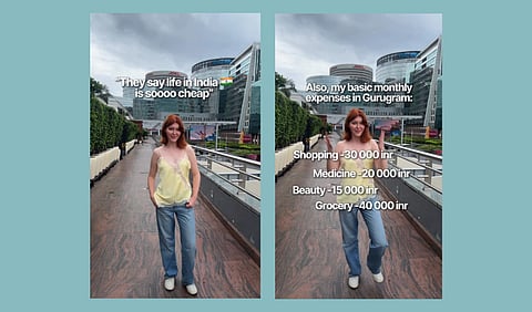 Screenshots from Viktoriia Kovan's Viral Reel