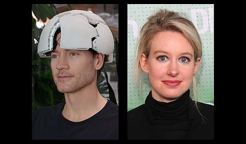 Elizabeth Holmes and Bryan Johnson