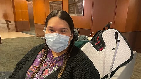 An image of Jackie Garcia in a wheelchair.