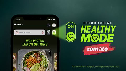 Zomato banner for “Healthy Score”