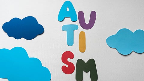 An image of crafts saying autism.