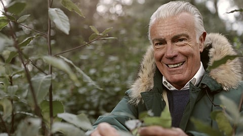 n image of an old man in nature.