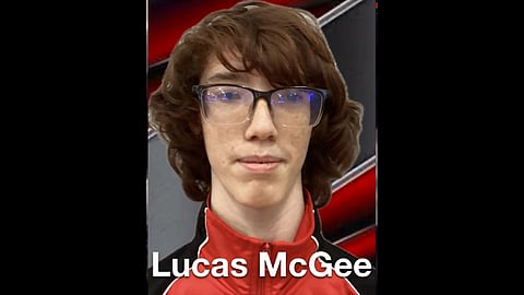 Image showing Lucas McGee in a jersey wearing spectacles.