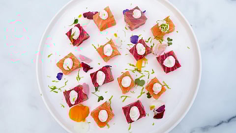 Image of delicious food that can be addicted on a white plate.