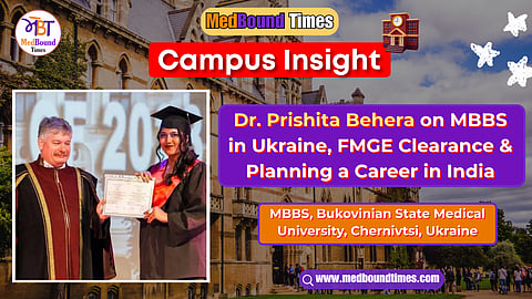 An image of Dr. Prishita during her convocation in Ukraine.