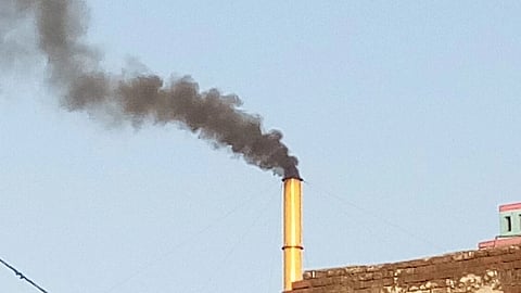 Image showing polluted gases coming out of an industry.