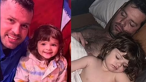 Images of Christopher Scholtes and his daughter.