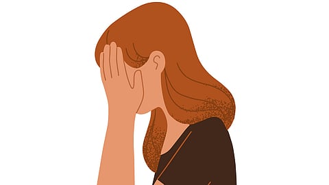 a girl stressed 