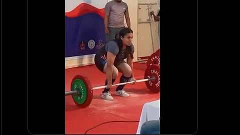 An image of Sonika Yadav during the championship.