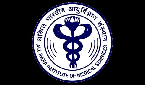 Image of logo of All India Institute of Medical Sciences (AIIMS).