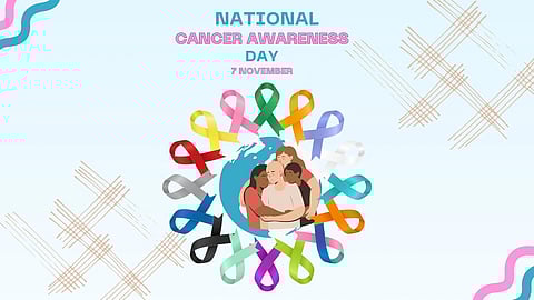 An image of national cancer awareness day poster.