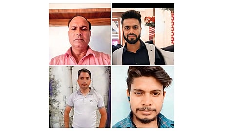 A collage of image of victims of Delhi Red Fort blast.