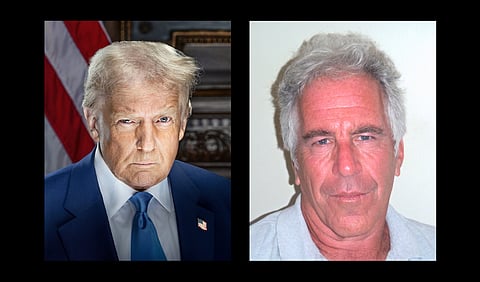 Image of Trump and Epstein