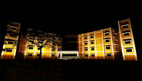 A large building of the Kilpauk Medical college. 