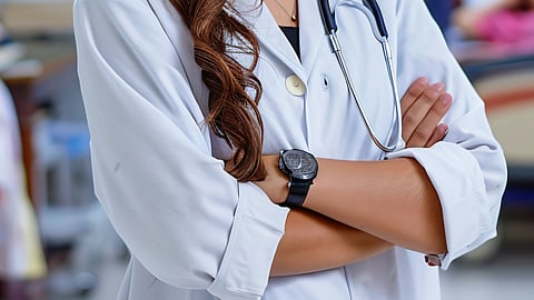 An image of a female medical student.