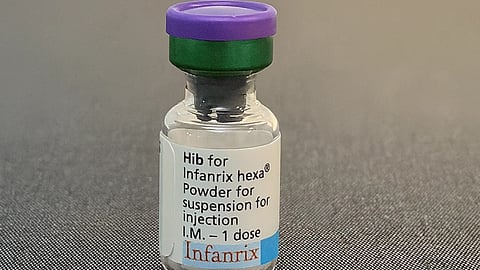 A vial/bottle of a hepatitis B vacccine.
