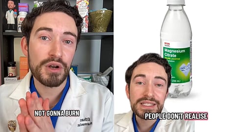 Images of Dr. Ethan Melillo explaining about The Magnesium Citrate Trend in a collage.