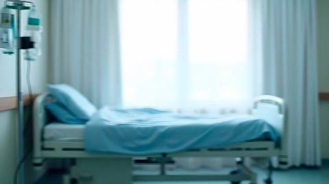 An image of a hospital bed.
