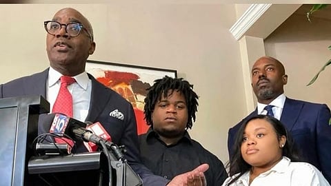 An image of Trevon Taylor family.