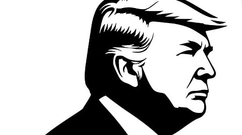 An illustration of Donald Trump.