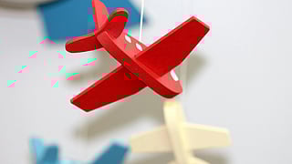 An image of a baby toy airplane.