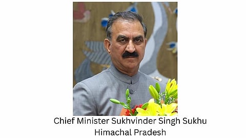 An image of Chief Minister Sukhvinder Singh Sukhu 