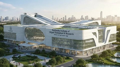 Image of the proposed building for the transplant hospital.