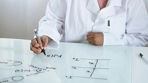 An image of medical student studying.