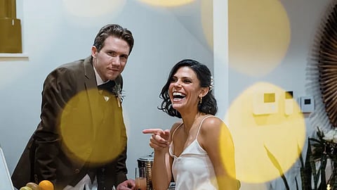 Monique Tepe, and her husband, Spencer Tepe at their wedding