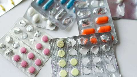 Different types of pills.