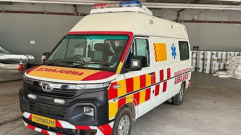 An Indian ambulance.