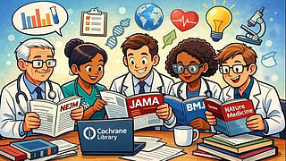 Peer-reviewed medical journals help healthcare professionals stay updated with reliable clinical evidence and evolving standards of care.