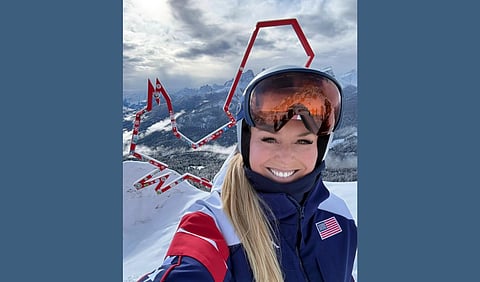 Lindsey Vonn in her winter gear