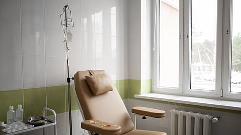 Medical salon ready for chemotherapy treatment